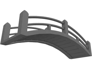 Japanese Bridge 3D Model preview