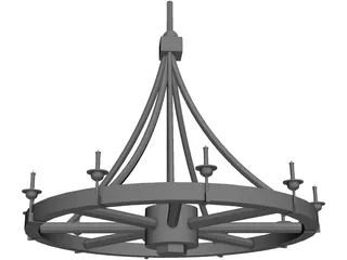 Lustre Far-West 3D Model preview