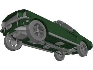 Ford Mustang Fastback (1968) 3D Model preview