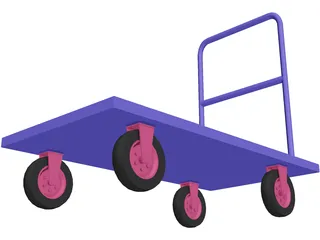 Pushcar 3D Model preview