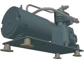 AC&R Compressor 3D Model preview
