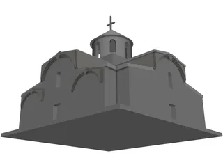Ancient Roman Church 3D Model preview