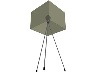 Kwadratowa Lamp 3D Model preview