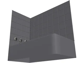 Bath Tub 3D Model preview