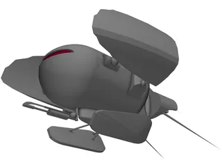 Martian Flyer 3D Model preview
