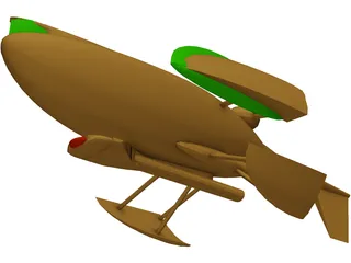 Martian Flyer 3D Model preview