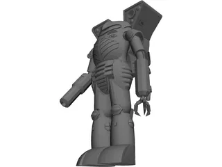 Battletech Elemental 3D Model preview