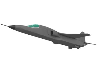 Mitsubishi T-1 Trainer 3D Model preview