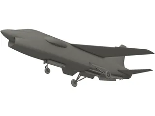 F-8 Crusader 3D Model preview