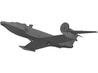 A-90 Orlenok Ekranoplane 3D Model preview
