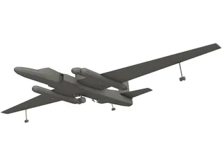 Lockheed U-2 Dragon Lady 3D Model preview