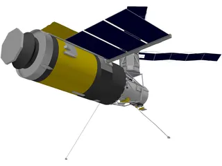 Skylab Space Station 3D Model preview