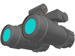 ITT F-4949 Night Vision Goggles 2 3D Model preview