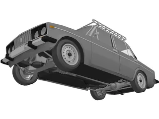 VAZ 2106 Lada 3D Model preview