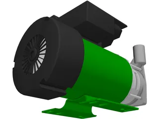 Electric Pump 3D Model preview
