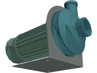 Electric Pump 3D Model preview