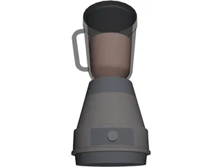 Blender Metal Glass 3D Model preview
