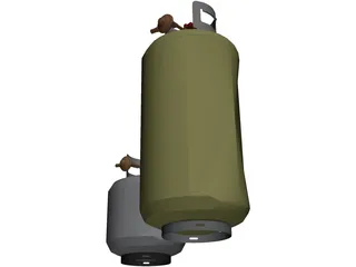 Propane Tanks 3D Model preview