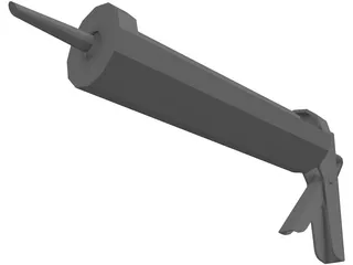 Sealant Caulking Gun 3D Model preview