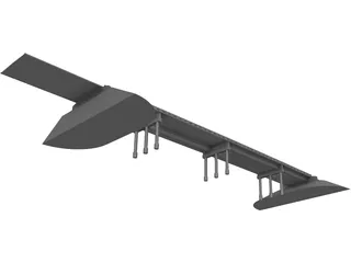 US 69 Highway Central Ave Bridge (Linn County, Kansas) 3D Model preview