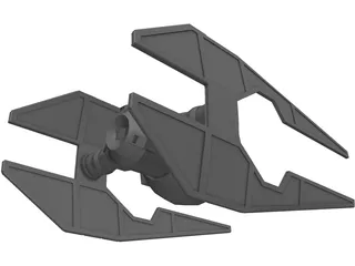 Star Wars Tie Intruder 3D Model preview