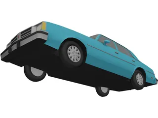 Oldsmobile Cutlass Brougham (1981) 3D Model preview