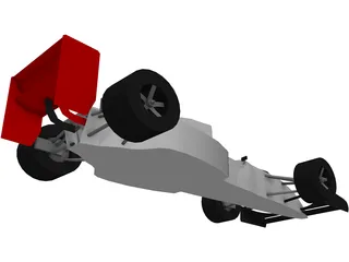 Race Car 3D Model preview