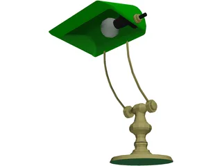 Desk Lamp 3D Model preview