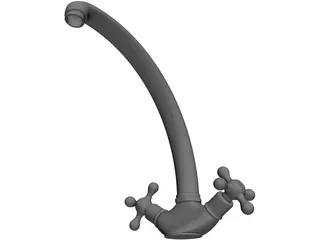 Faucet 3D Model preview