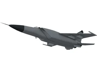 MiG-25 Foxbat 3D Model preview