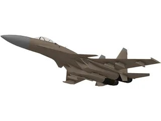 Sukhoi Su-37 Flanker-F 3D Model preview