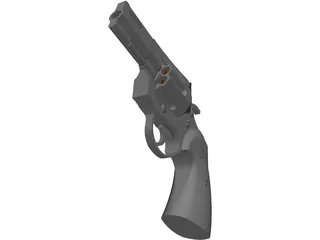 Colt Python 2 Inch Snub 3D Model preview