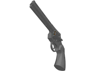 Colt Python 6 Inch 3D Model preview