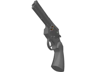 Colt Python 4 Inch Combat 3D Model preview