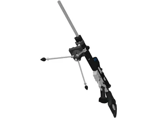 Hekler Koch PSG1 Sniper Rifle 3D Model preview