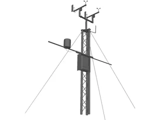 Meteo Station 3D Model preview