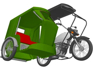Tricycle Philippines 3D Model preview