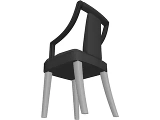 Chair Wood 3D Model preview