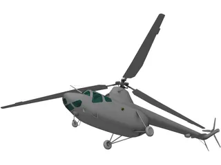 Mil Mi-1 3D Model preview