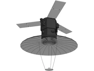 Spy Satellite 3D Model preview
