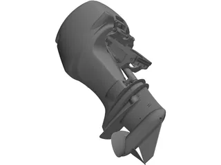 Outboard Engine Suzuki 250 3D Model preview