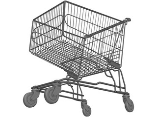 Shopping Cart 3D Model preview