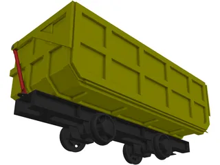 Mine Cart 3D Model preview