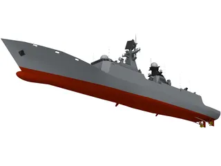Type 054A Frigate 3D Model preview