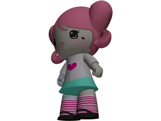 Toy Doll 3D Model preview