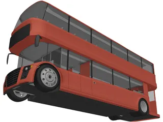 London Bus 3D Model preview