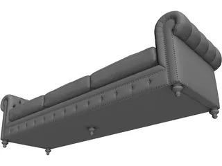 Chester Sofa 3D Model preview