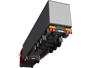 Mercedes-Benz Actros 3D Model preview