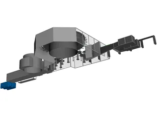 Mineral Water Filling Machine 3D Model preview