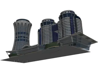 Azim Zadeh Tower 3D Model preview